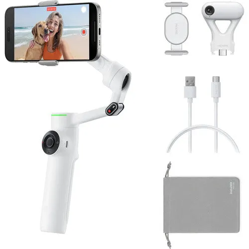 Insta360 Flow 2 Pro AI Tracker Bundle – Summit White