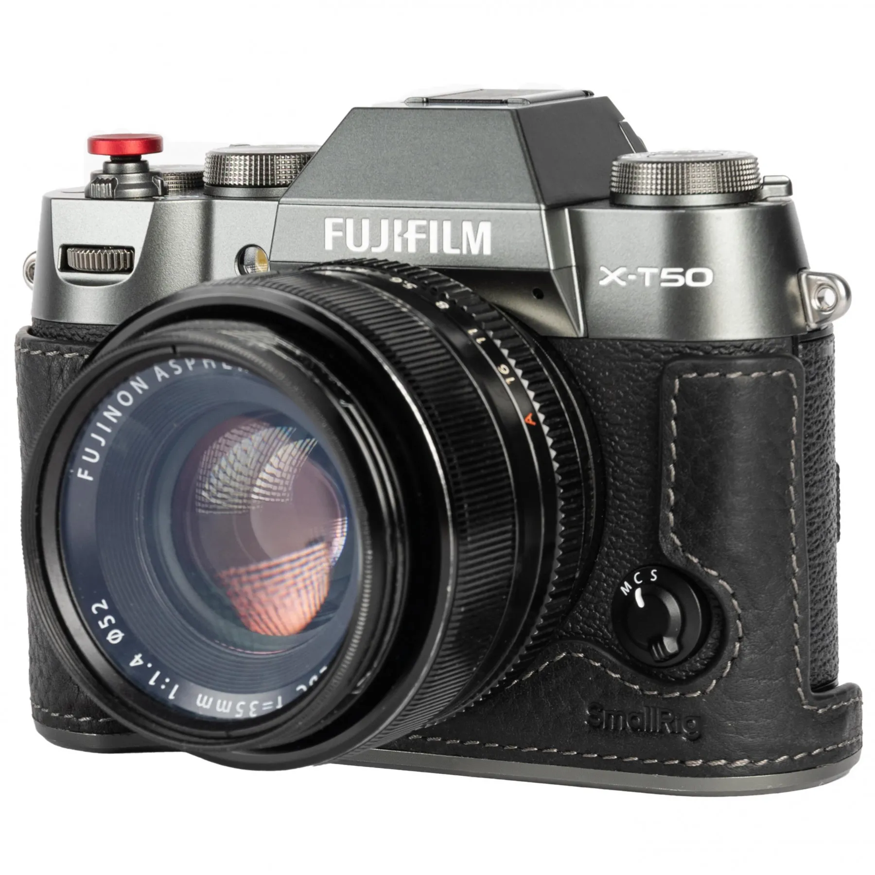 SmallRig 4709 Leather Half Case Kit for Fujifilm X-T50, musta