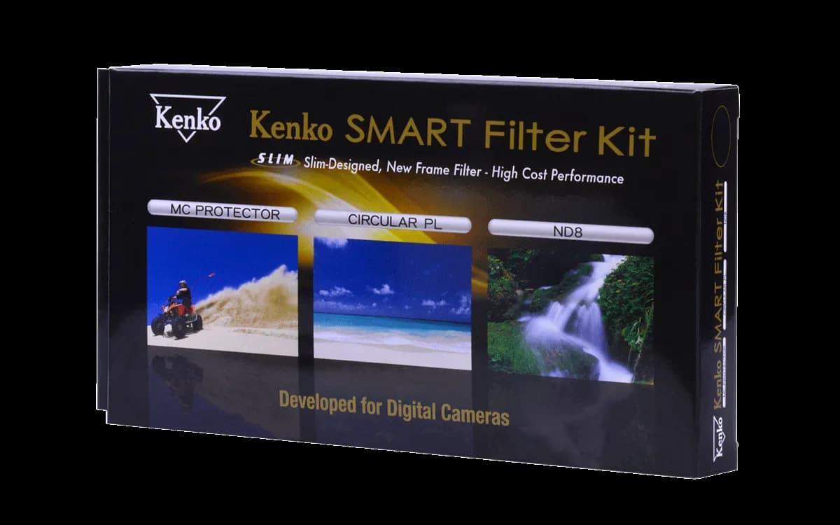 Kenko SMART Slim Filter Kit (Protector, C-POL, ND8 + kotelo) – 40,5mm