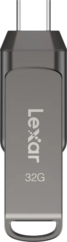 Lexar JumpDrive Dual Drive D400 USB 3.1 Type-C USB-muistitikku, 32 Gt, hopea
