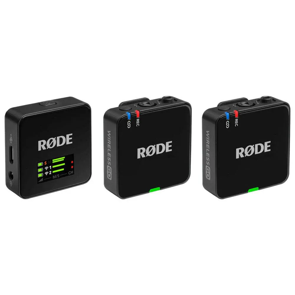 Rode Wireless GO (Gen 3) langaton mikrofonijärjestelmä (2,4 GHz) – Musta