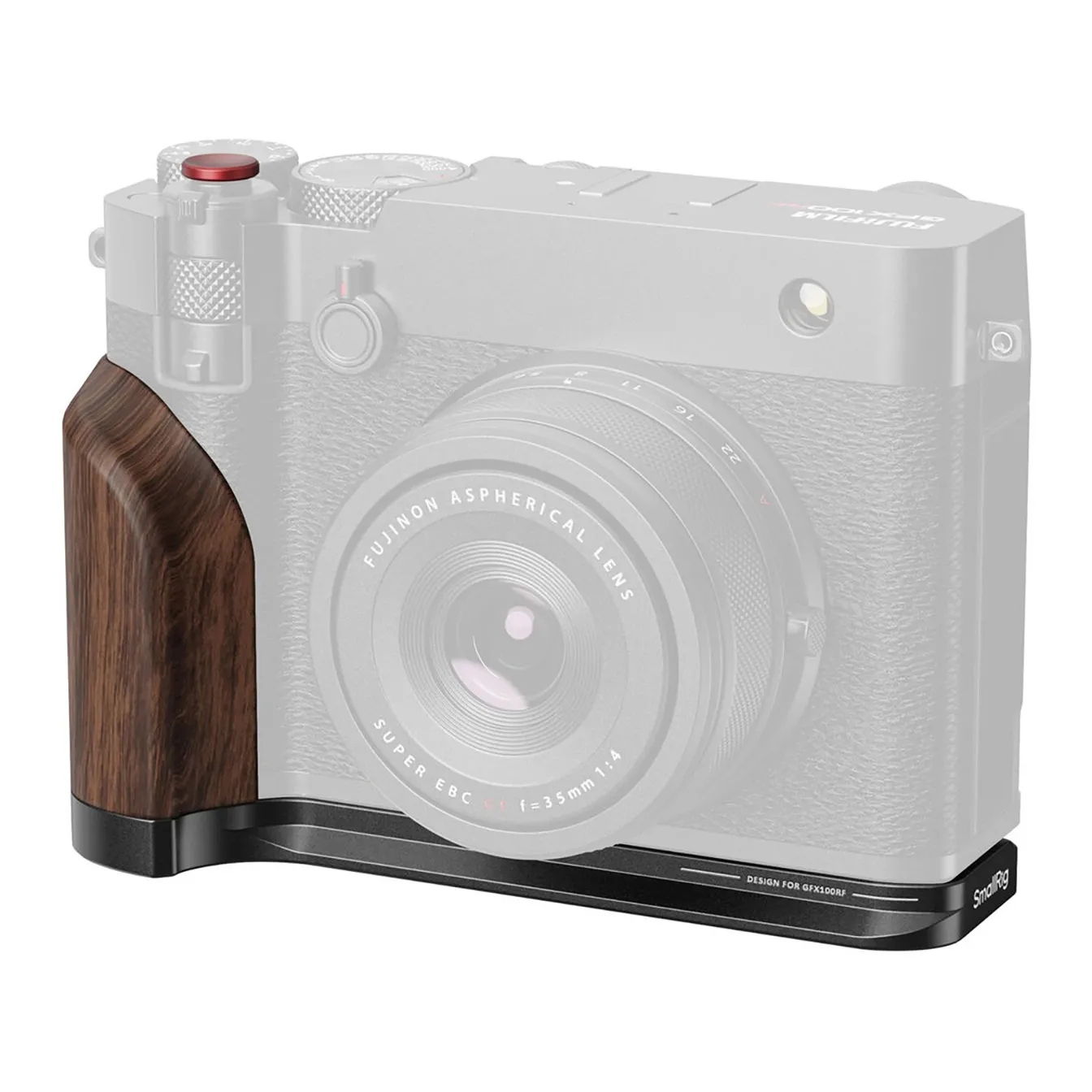 SmallRig L-Shape Mount Plate with Wooden Handle for FUJIFILM GFX100RF – 5266, musta