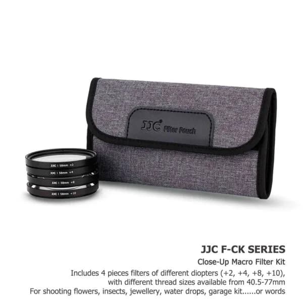 JJC Close-Up -setti (+2, +4, +8, +10) – 40,5mm