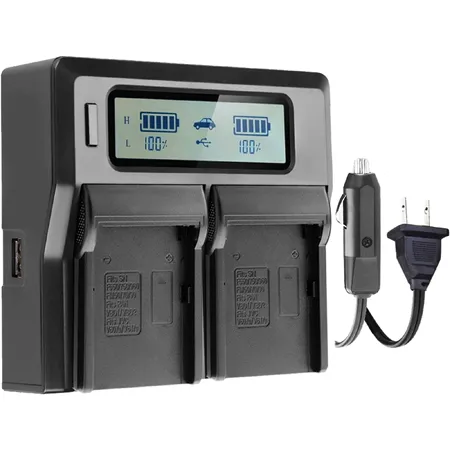 Li-ion LCD dual charger for Sony NP-FV / NP-FP / NP-FH battery