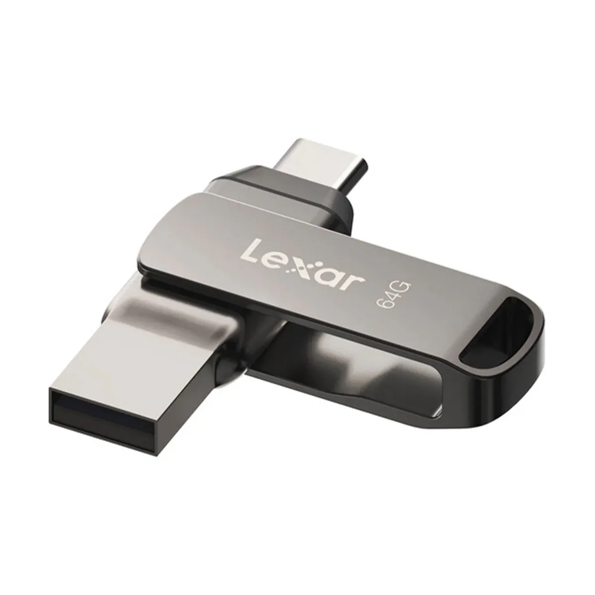 Lexar JumpDrive Dual Drive D400 USB 3.1 Type-C USB-muistitikku, 64 Gt, hopea