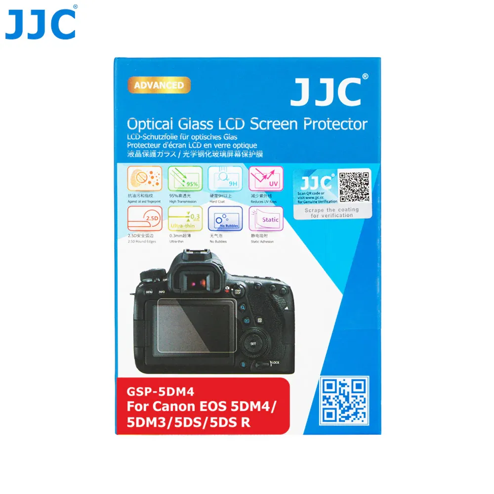 JJC GSP-5DM4 optinen lasinäytönsuoja (Canon EOS 5D Mark IV / III / 5DS / 5DS R)